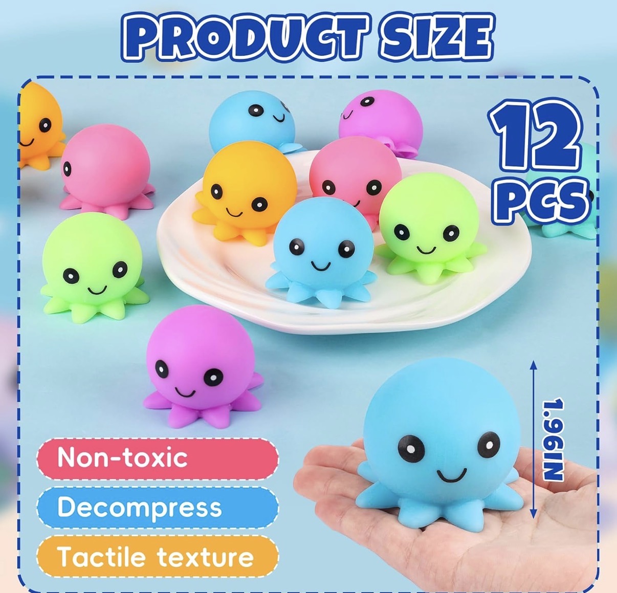 🐙 Foam Filled Octopus Squishy