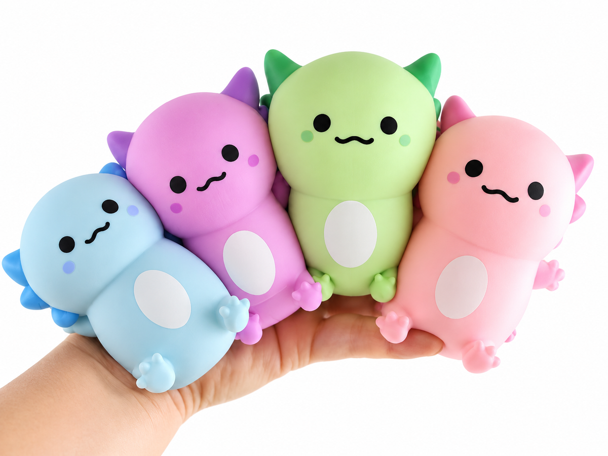 Marshmallow Axolotl Squish