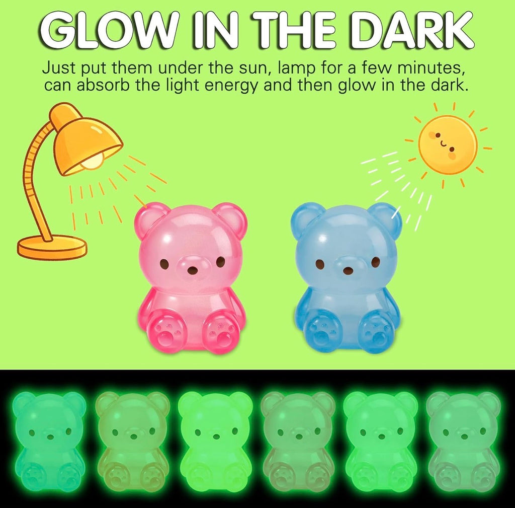 Glow-in-the-Dark Sugar Bear Squishy 🐻✨