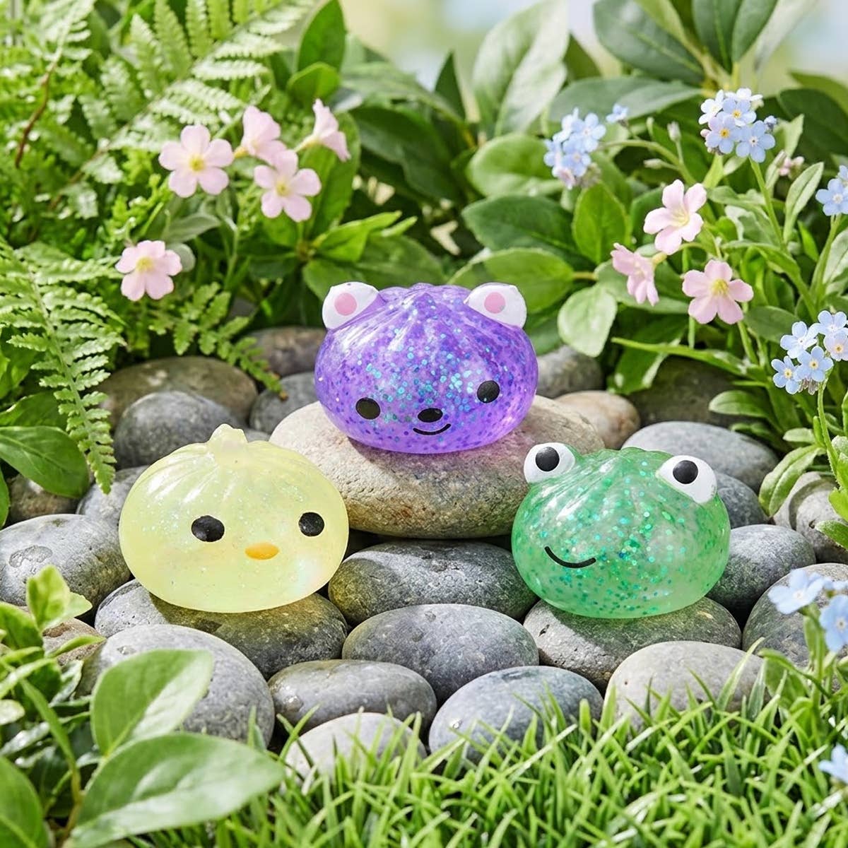 Sugar Glitter Squishy Dumplings Set 3pc