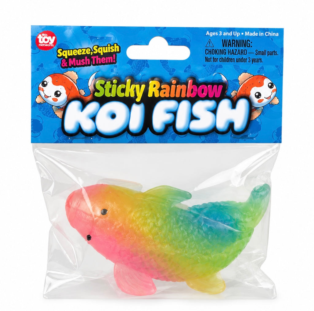 Sticky Rainbow Koi Fish Squishy 🐠