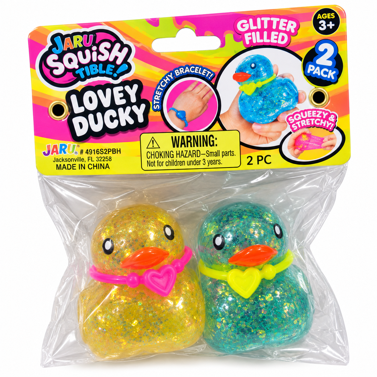 JaRu Lovey Ducky Sugar Squish (2-pack)