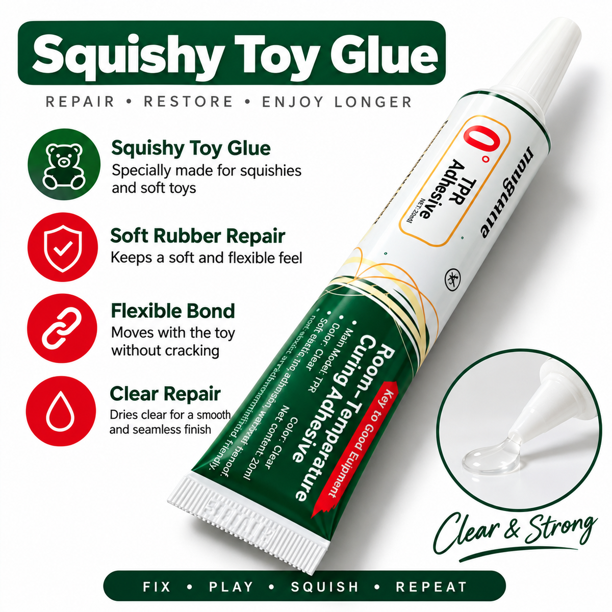 Squishy Repair Glue 💚