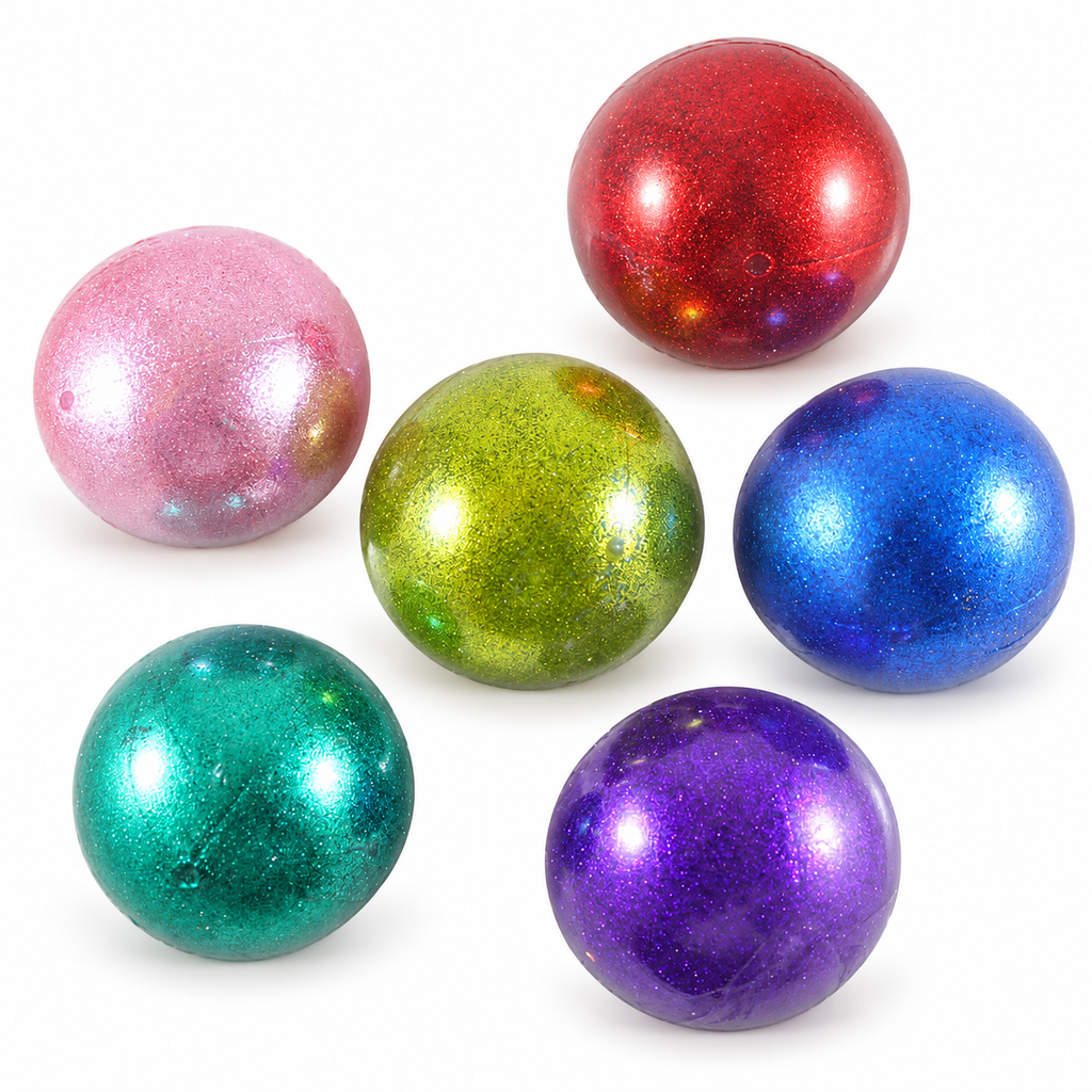 Metallic Glitter Gel Squishy Ball ✨