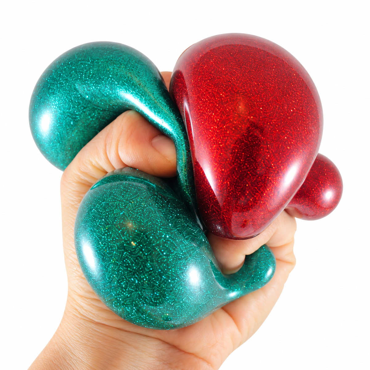 Metallic Glitter Gel Squishy Ball ✨